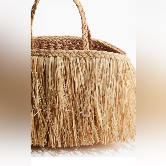 H&M fringe handbag raffia NWT LAST ONE - Picture 5 of 15